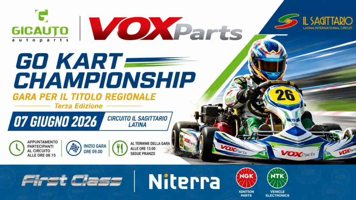 VOXParts sarà presente al Go Kart Championship 2026 come co-sponsor dell’evento